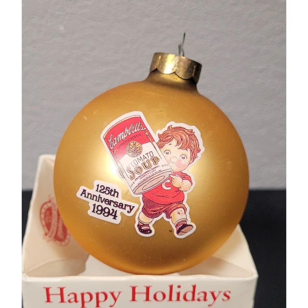VTG 1994 Campbell's Soup 125th Anniv. Collector's Edition Christmas Ornament